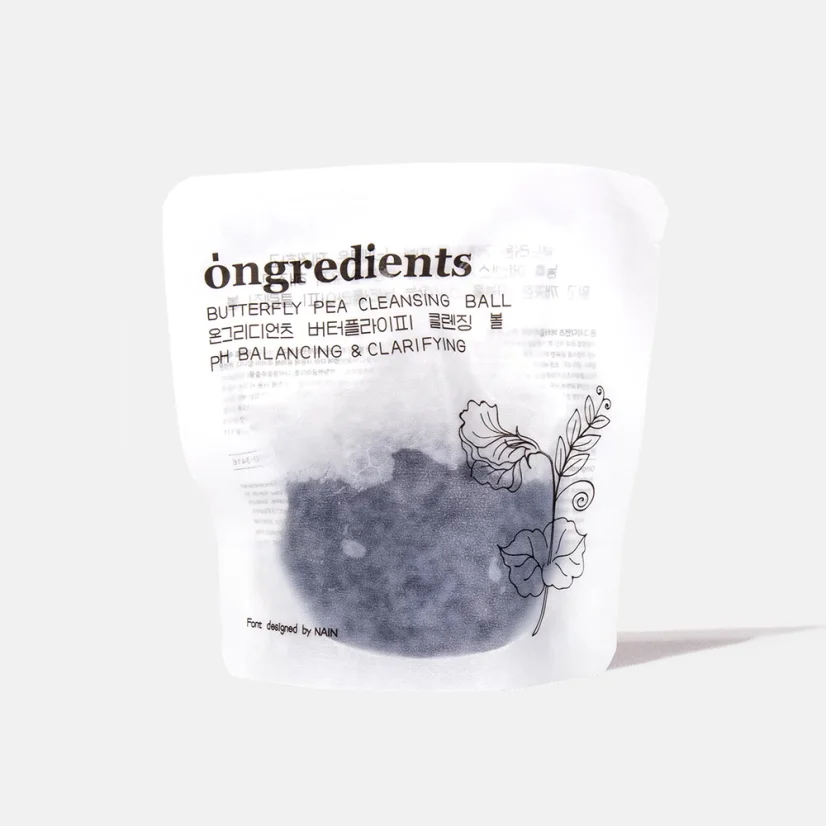 ongredients - Butterfly Pea Cleansing Ball 110g