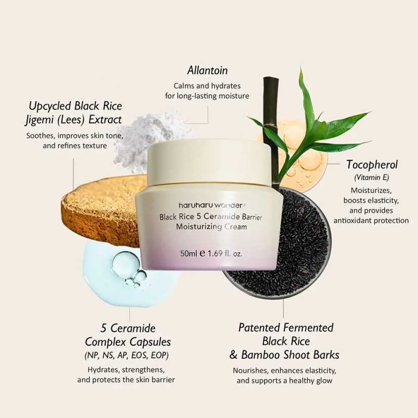Haruharu WONDER - Black Rice 5 Ceramide Barrier Moisturizing Cream 50ml