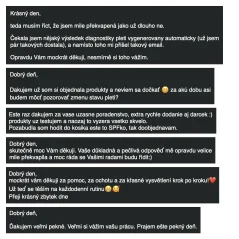 Vaše odpovědi Vaše odpovědi